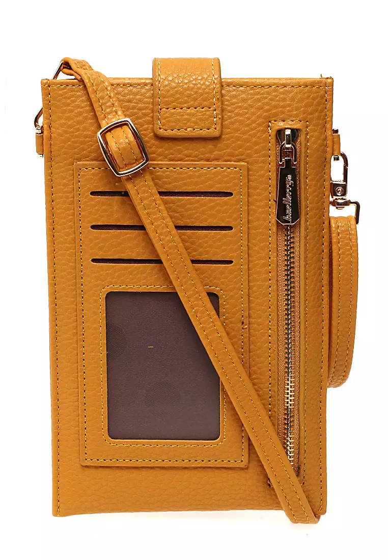 Tas Selempang Wanita Sling Bag Mini Design Dompet Tipis Multifungsi Material Leather Kulit ORIGINAL