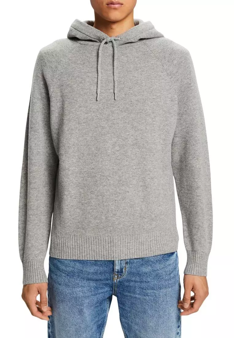 Mens cashmere hot sale hooded sweater