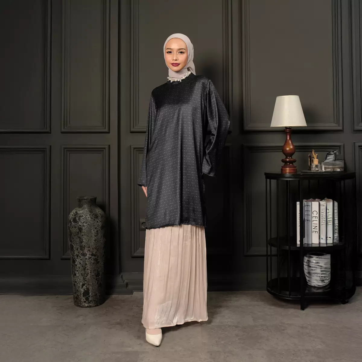 ZM Zaskia Mecca - Khaisy Ink Tunik Muslim Wanita - Teman Serumpun - Edisi Kamboja