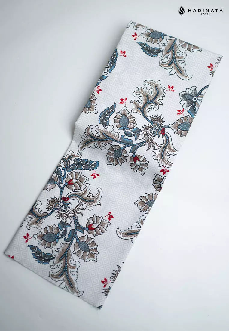 Hadinata Batik Premium Kain Katun Superfine Gracika White