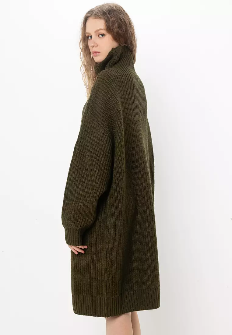 Chunky Rib Knit Jumper Dress