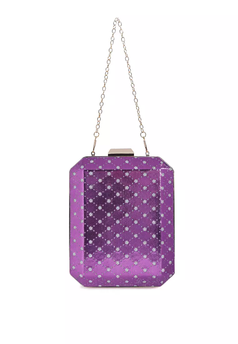 Purple clutch on sale
