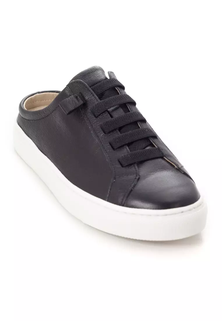 White backless slip on sneakers online