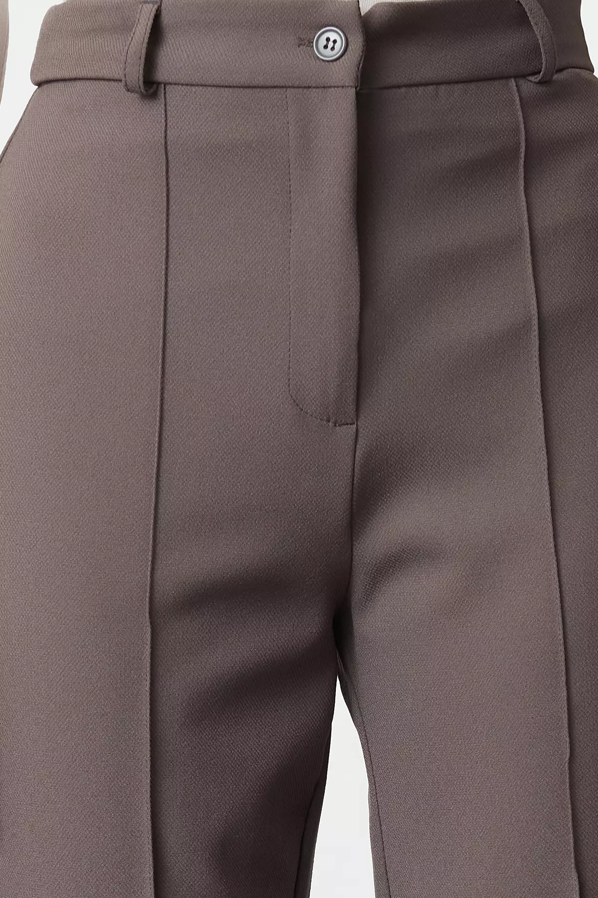 High Waist Straight Cut Trousers