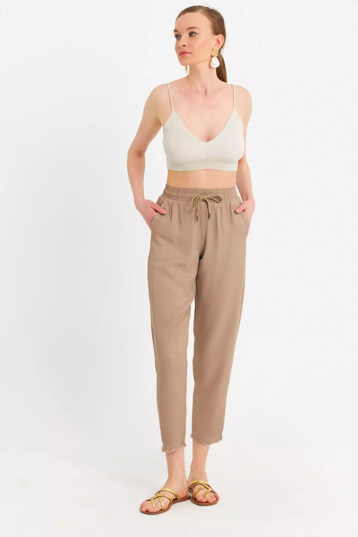 Elastic Waist Trousers
