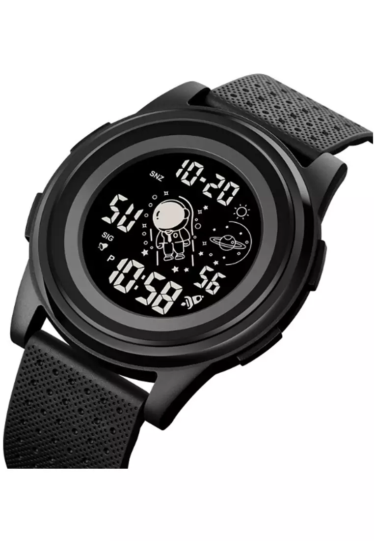 Jam Tangan Digital Pria Waterproof Many Function Strap Tali Material PU Silicone GN98 ORIGINAL