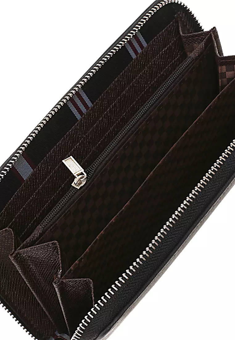 Long Wallet Dompet Panjang Pria Wanita Simple Design Material Kulit Leather ORIGINAL