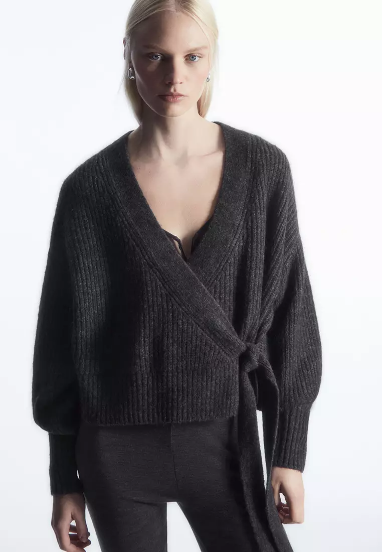 Wrap over cheap cardigan cos