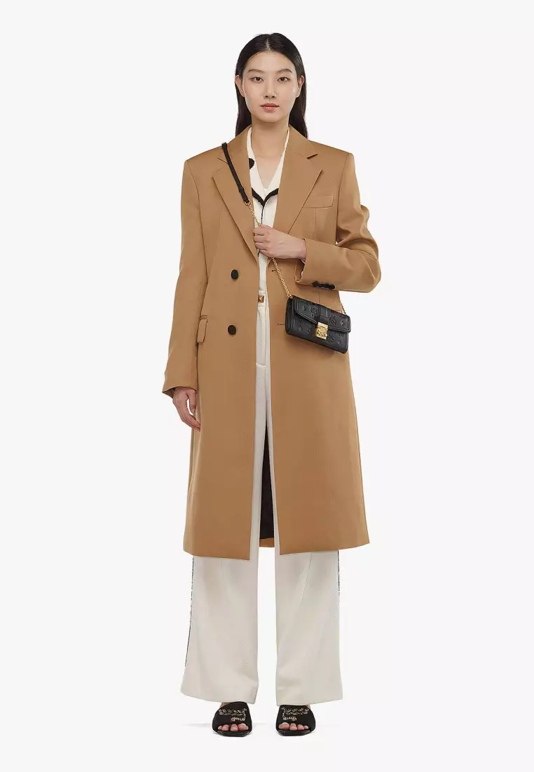 Tracy Chain Wallet in Embossed Monogram Leather