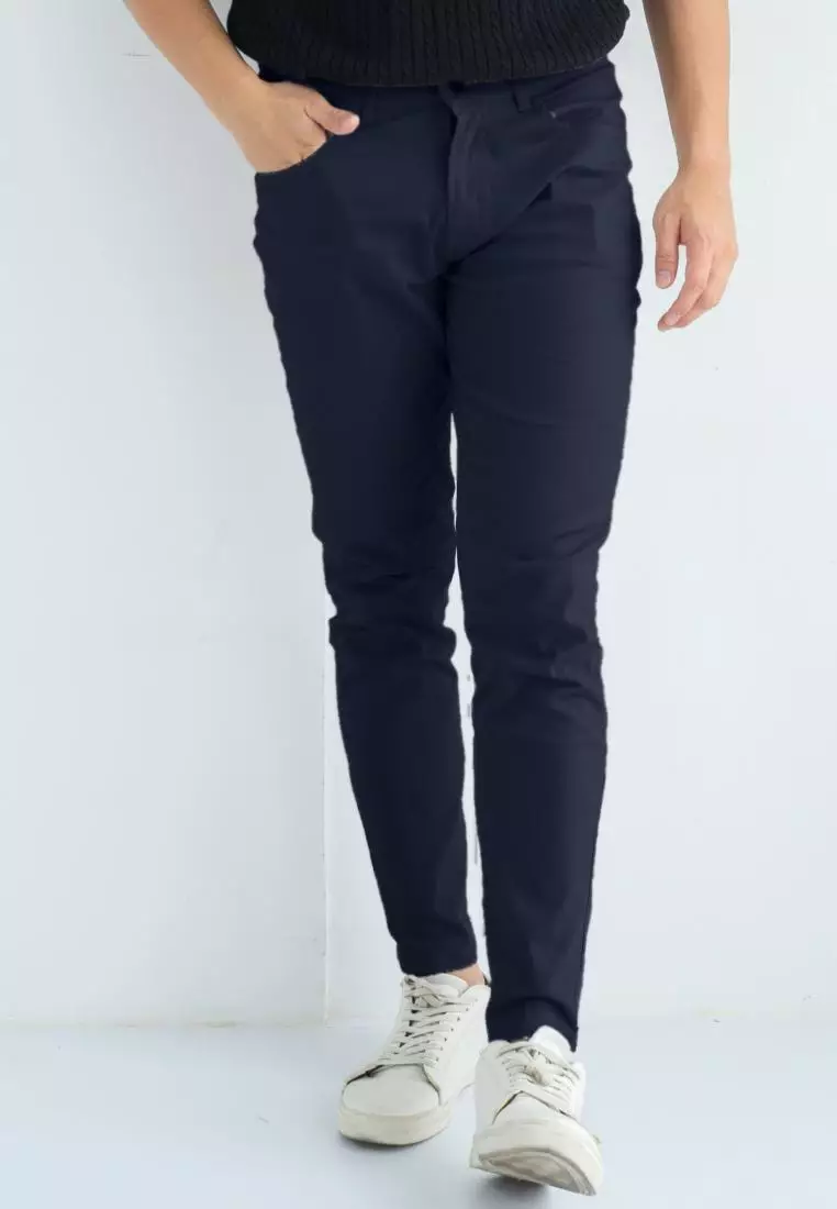 Kale CARLO NAVY/ Carlo Pants / celana panjang formal / Carlo Pants Cotton