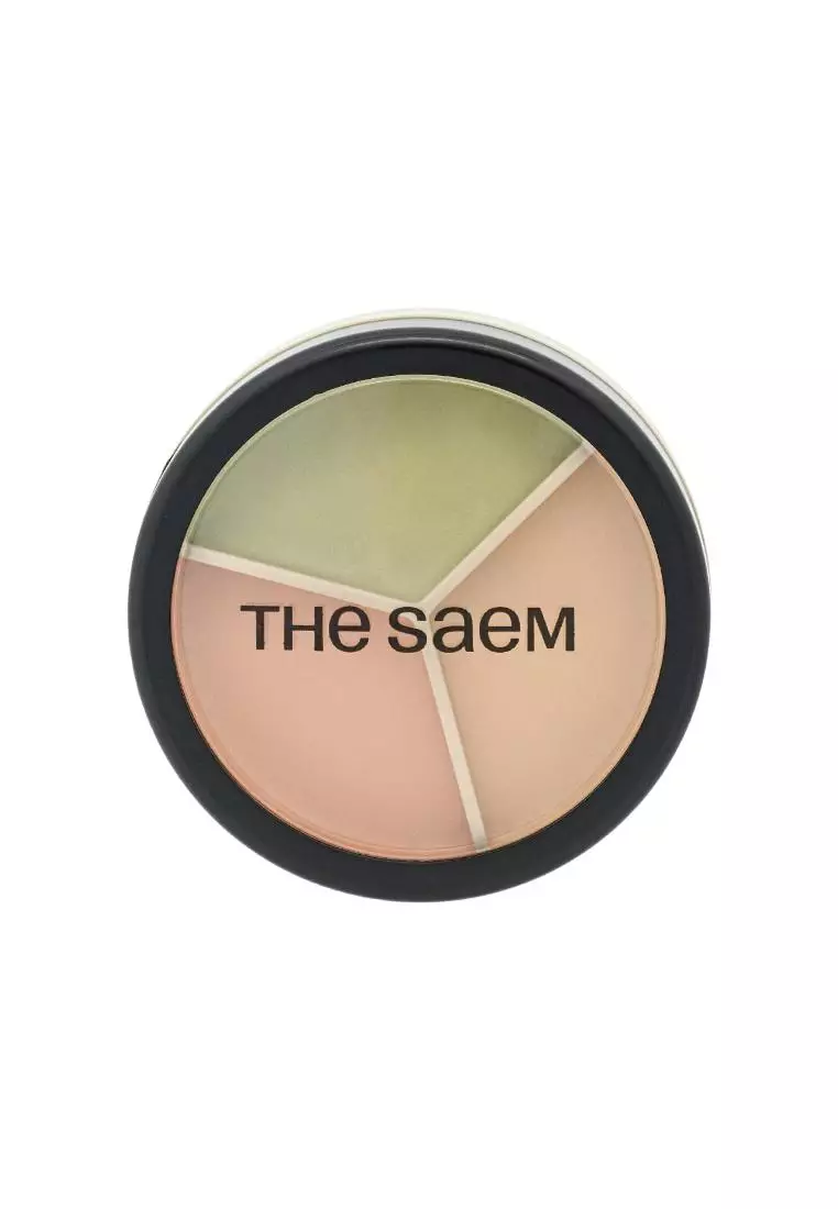 THE SAEM Cover Perfection Triple Pot Concealer (#01 Correct Beige) (1pc) 1piece