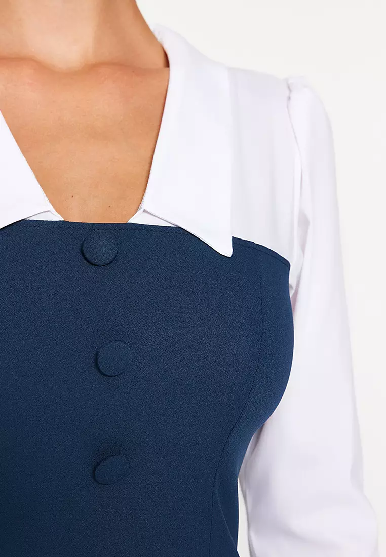 Colorblock Mini Dress