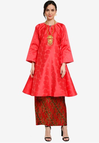 Jual Yans Creation Kurung Pahang Moden Pleated Original Zalora Indonesia