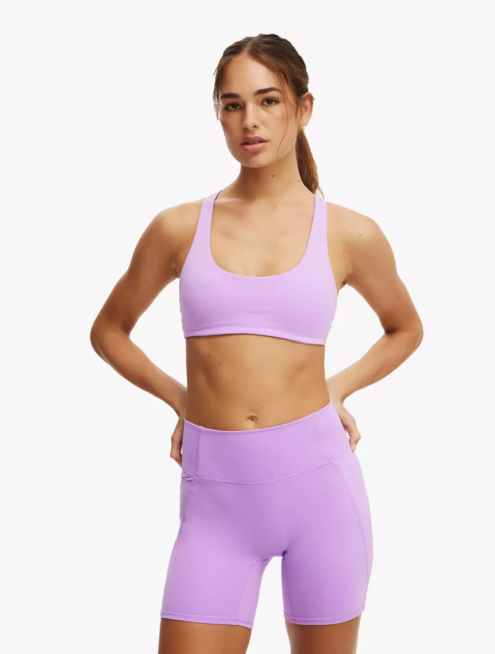 Cotton On Body - Bawahan - ULTRA SOFT SIDE POCKET BIKE SHORT - CYBER GRAPE