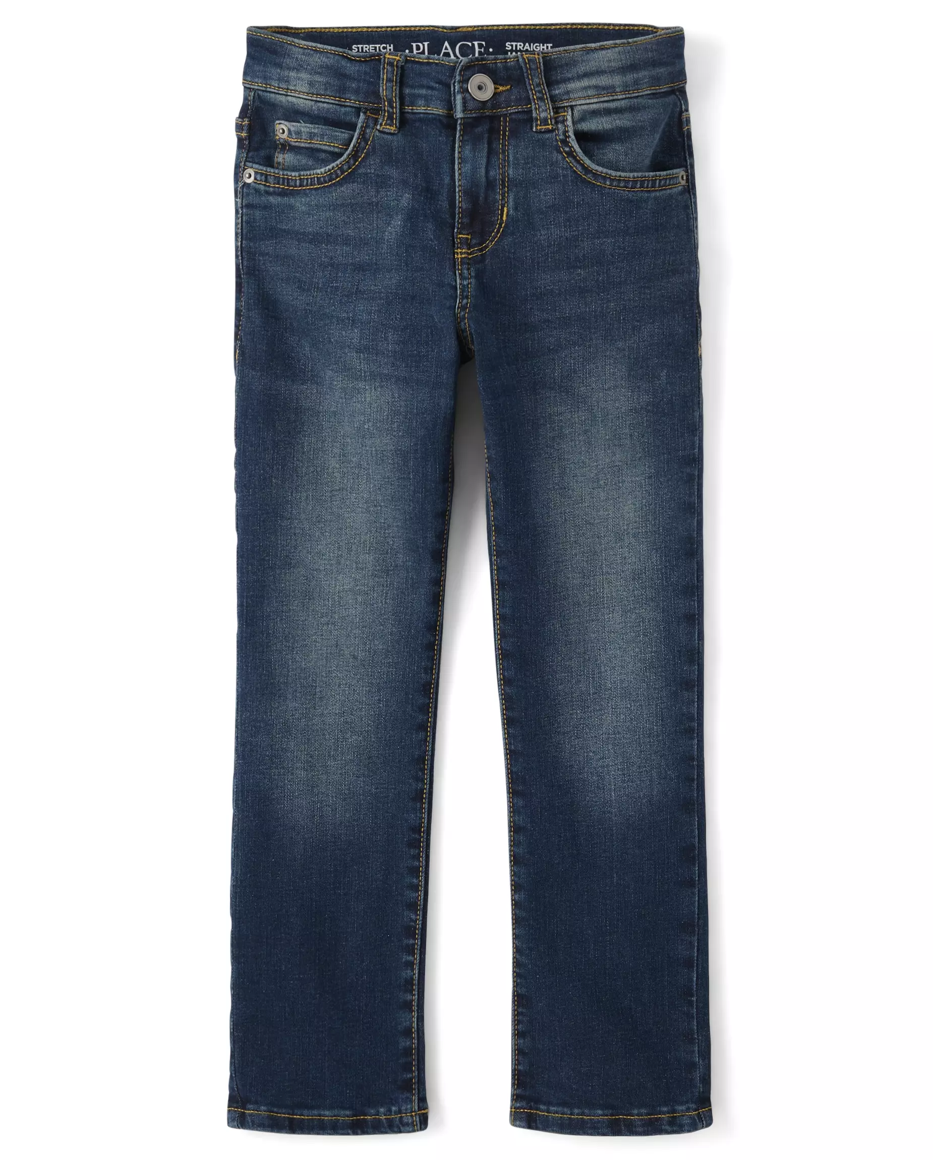 Boys Stretch Straight Jeans - Celana Panjang Anak Laki (Biru)