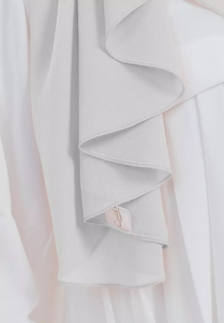 HIJAB INSTAN LUBNA - SILVER GREY