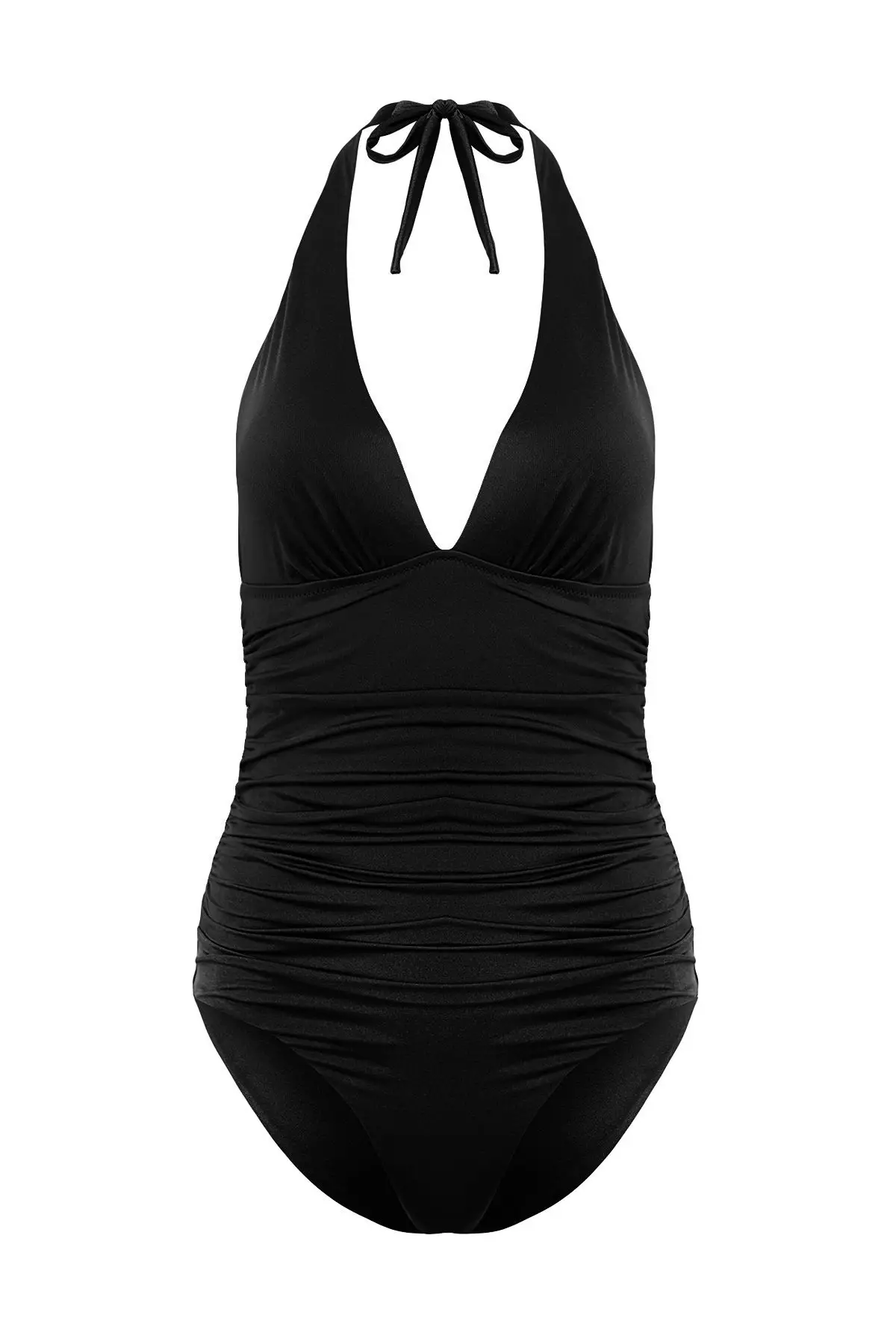Halter Ruched Swimsuit