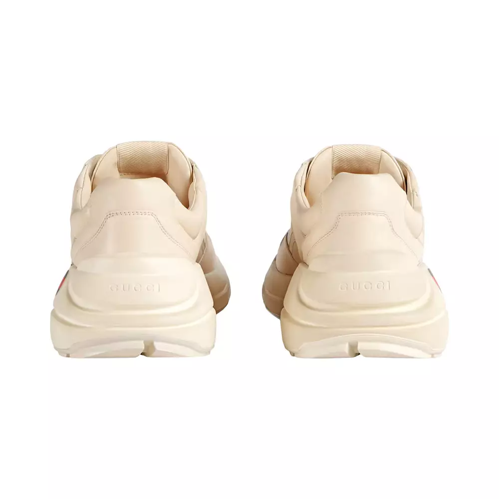 Jual Gucci Rhyton G Logo Leather Sneakers Ivory Men Original 2025