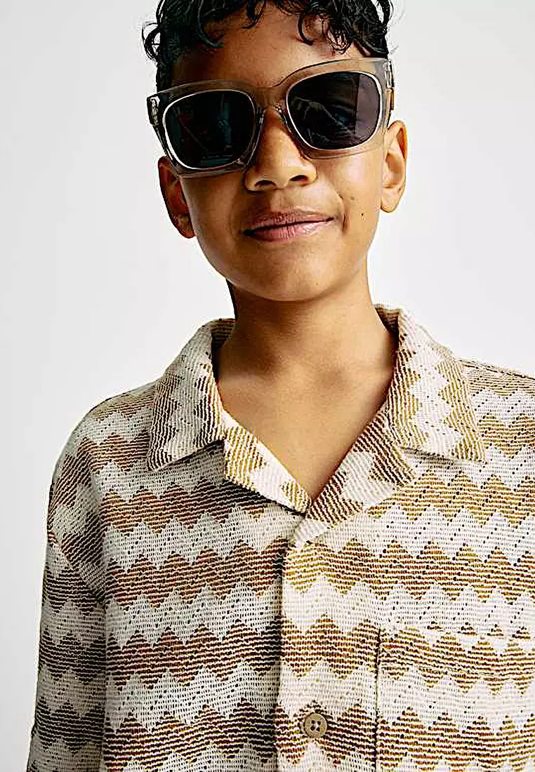 Cotton Rich Chevron Shirt