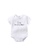 AKARANA BABY white Quality Newborn Baby Romper Graphic Logo One-Piece Double Sided Dupion Cotton - White 37F99KA00B0B76GS_1