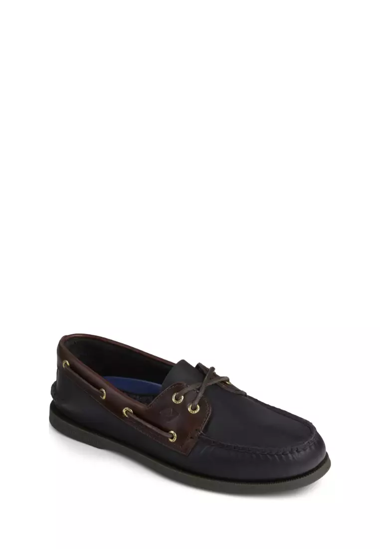 Men's Authentic Original™ 2-Eye Boat Shoes - Black Amaretto (0191486)