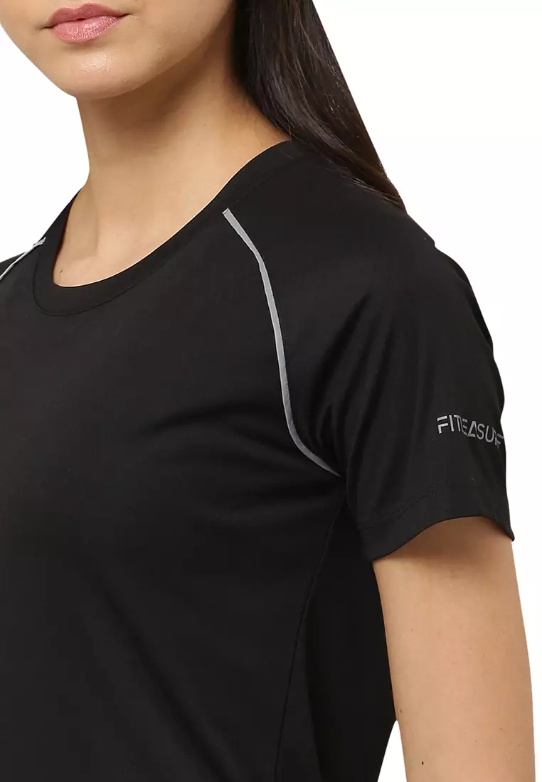 Kaos  Yoga Hitam Kering  Wanita