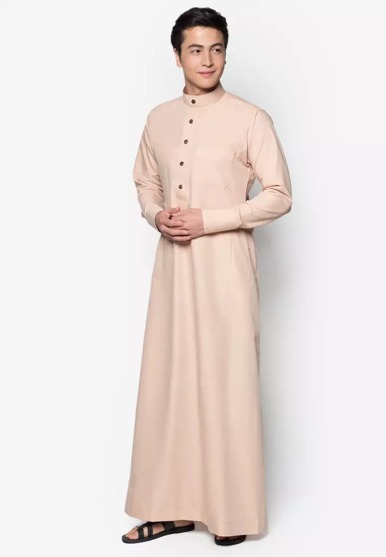 Shops jubah slim fit