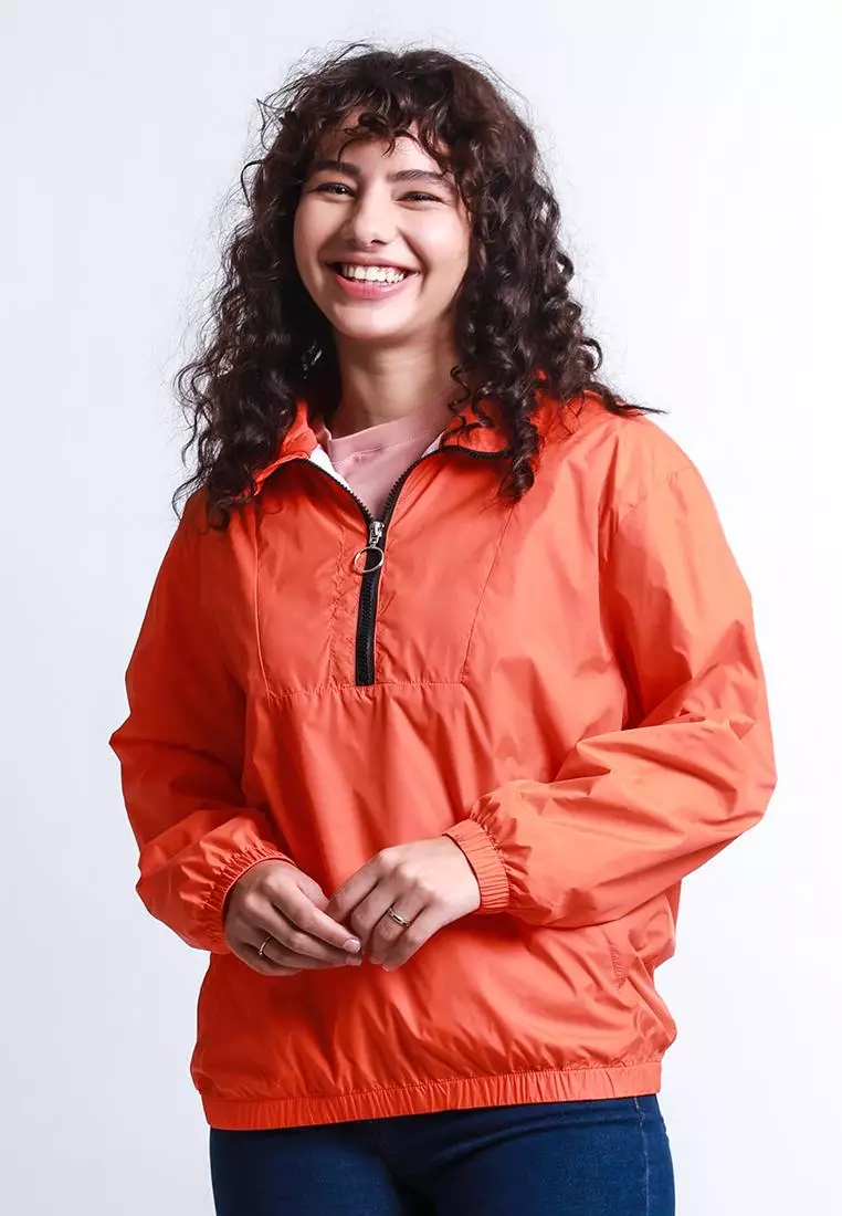 Women's pullover windbreaker online jacket