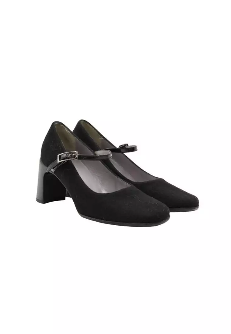 Gucci black block heels hotsell