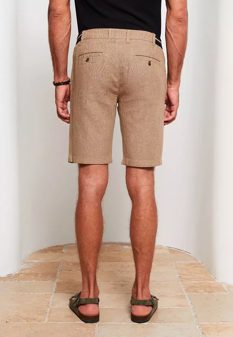 Lucky Brand, Shorts, Lucky Brand Laguna Linen Shorts Drawstring Mens 4x0  Beige Marshmallow 7m20824