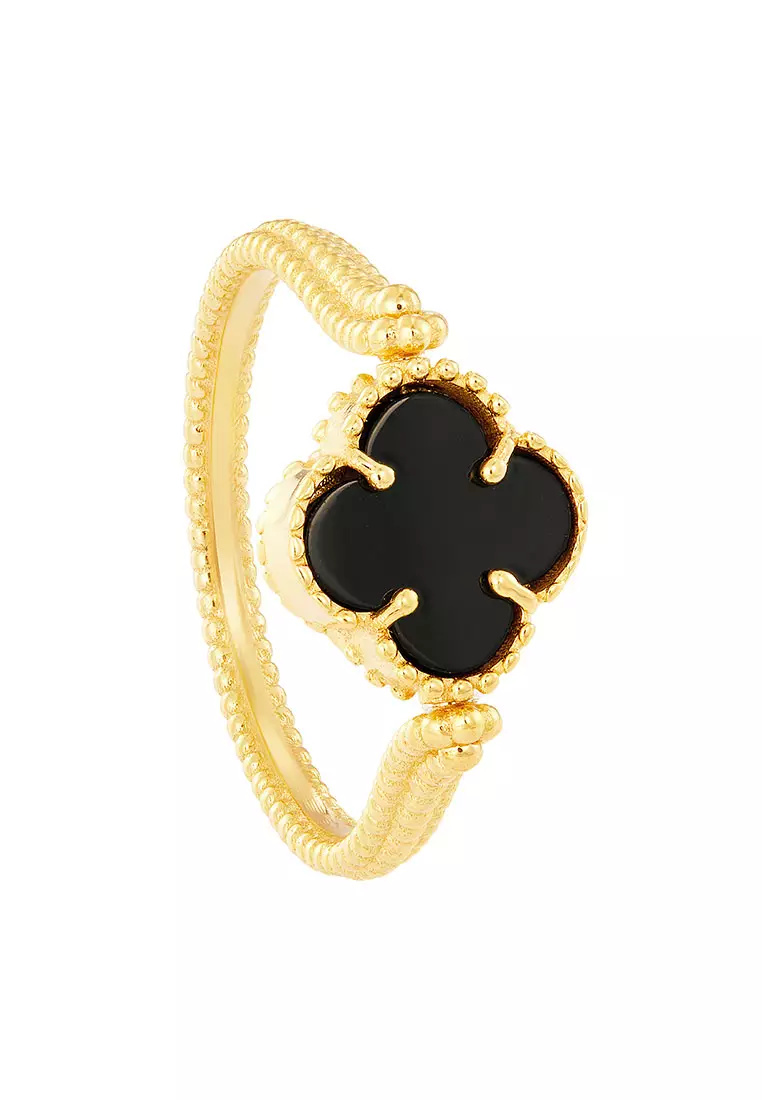 Buy HABIB HABIB Black Onyx Ring in 585/14K Yellow Gold YCLR00225