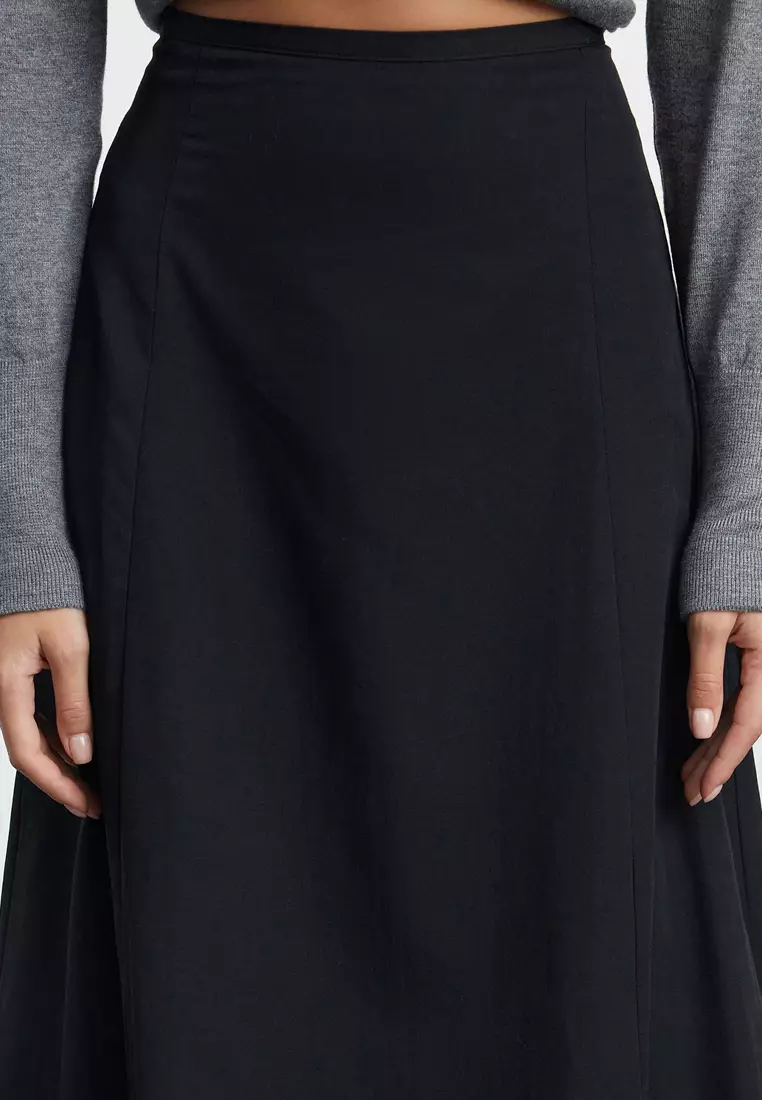 A-line Midi Skirt