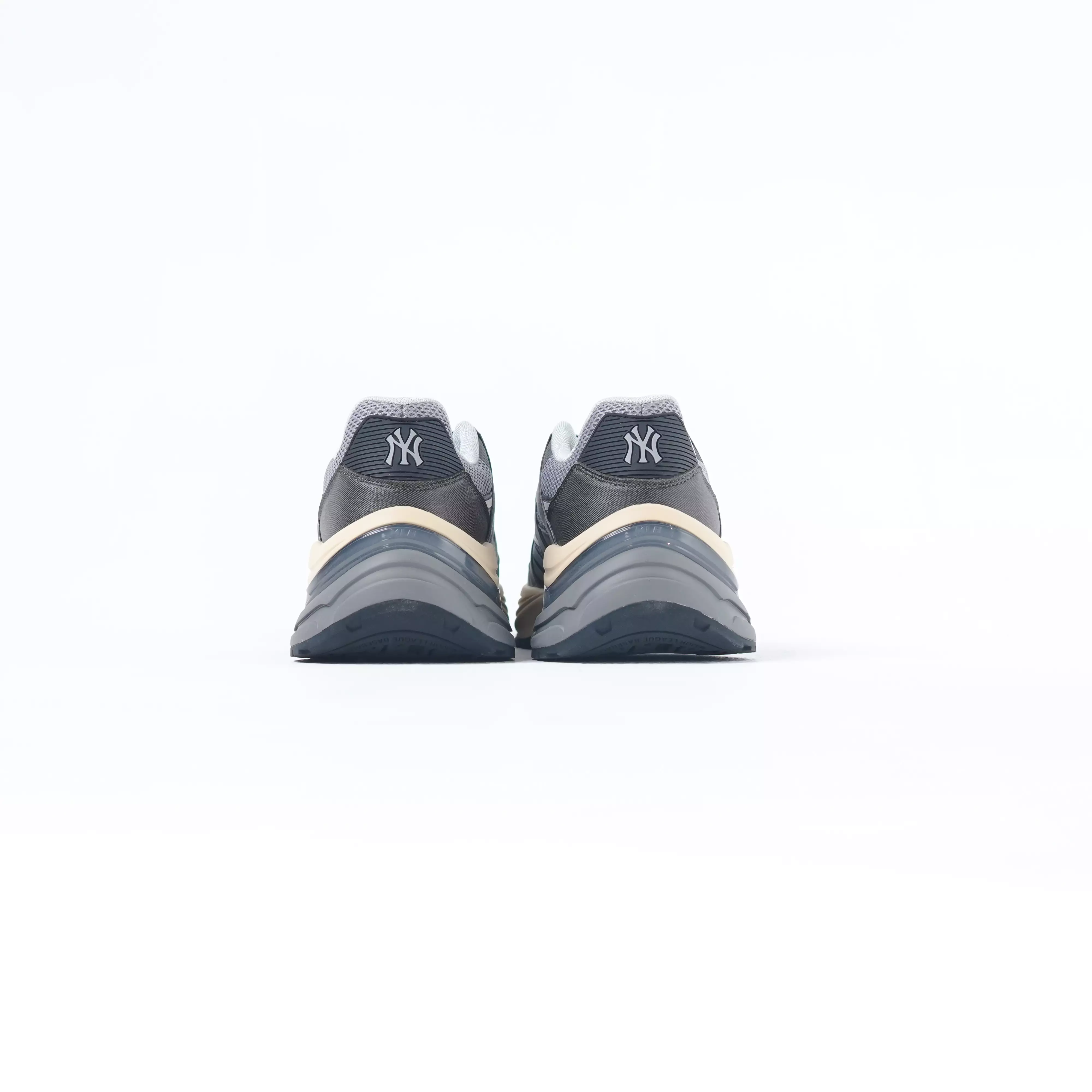 Sepatu MLB NY BIGBALL CHUNKY FIELDER DENIM GREY SNEAKER 100% ORIGINAL