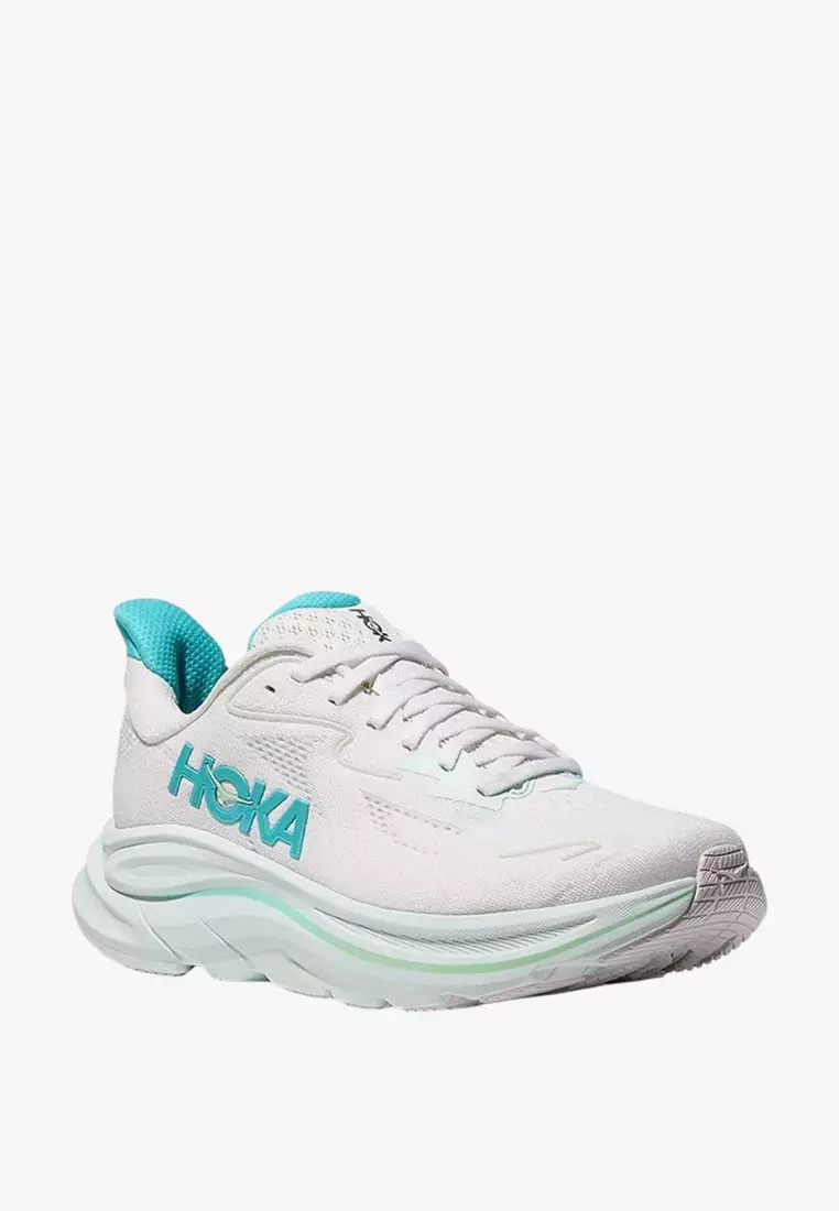 Clifton 10 Women's Running - White / Cielo Blue