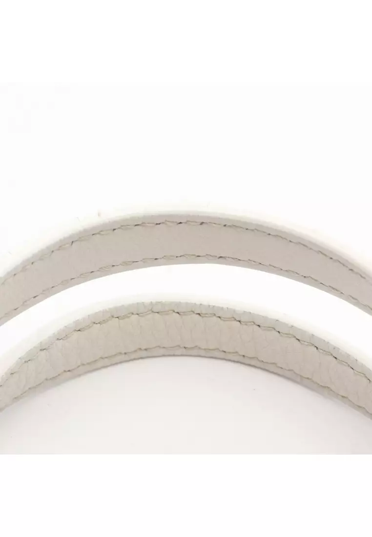 Pre-Loved BALENCIAGA EVERYDAY XXS Everyday Handbag tote bag leather white 2WAY