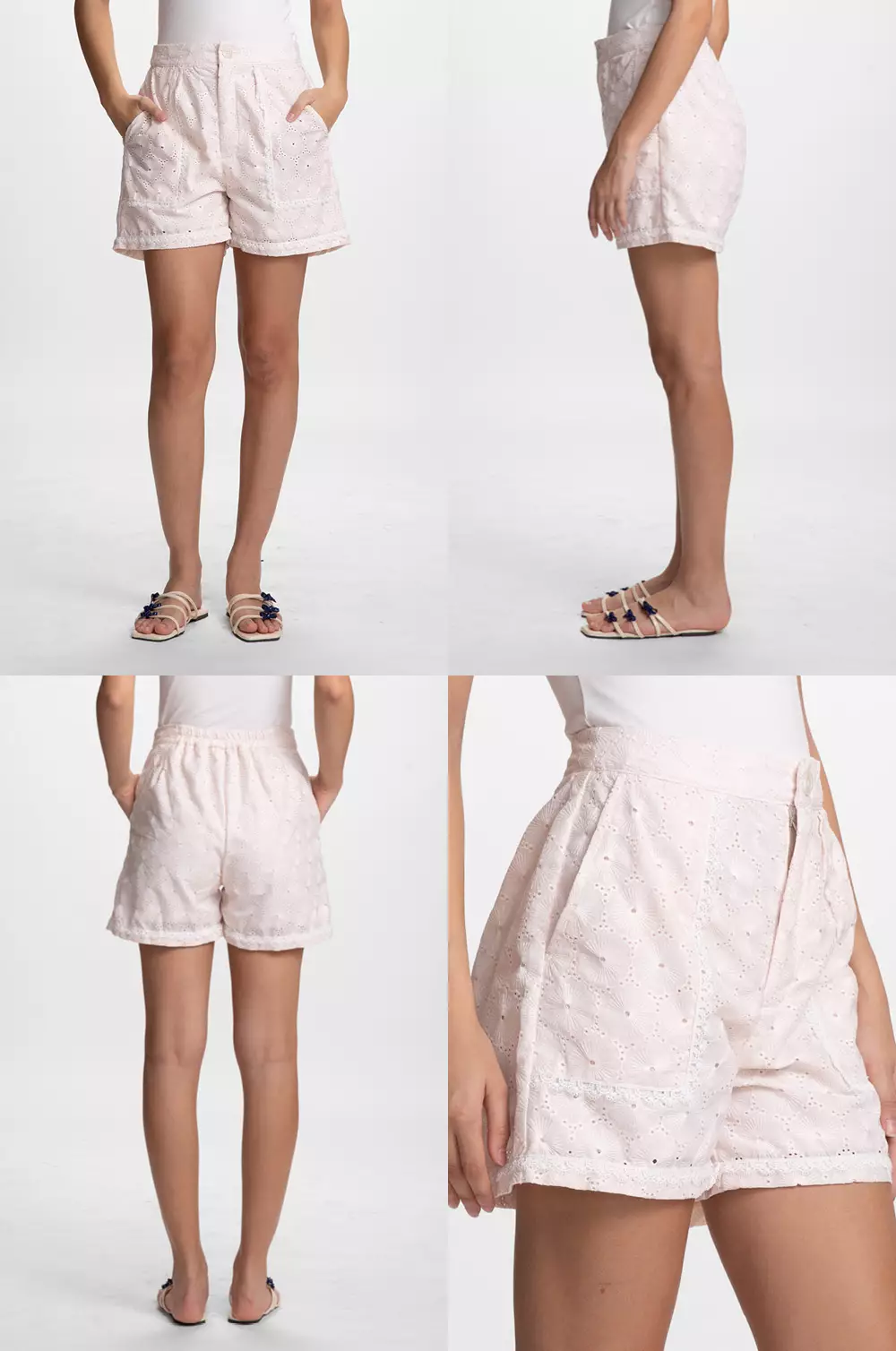 COTTONINK - Bawahan Celana Pendek Wanita Blush Pink Sorsa #ResortCollection