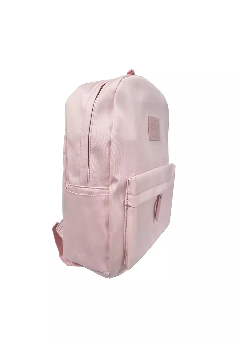 Waterproof All-Match Casual Solid Colour Nylon School Backpack