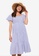 LC WAIKIKI blue Maternity Square Neck Striped Dress B4128AA1340789GS_1