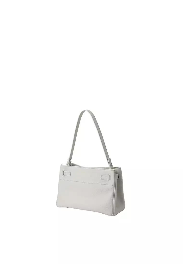 SAOIRSE Soft Structural 扣子皮帶迷你袋 II - 淺灰色