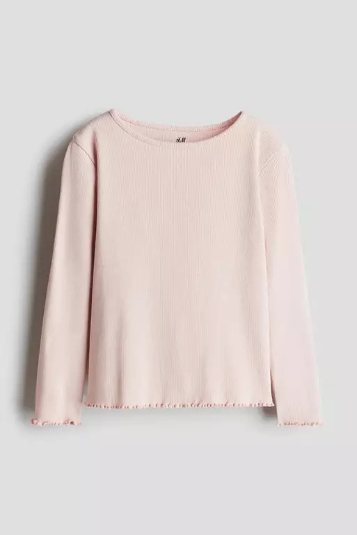 Long-sleeved jersey top