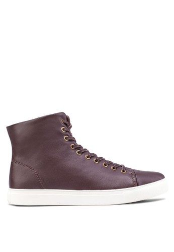 Premium Leather High Top Sneakers