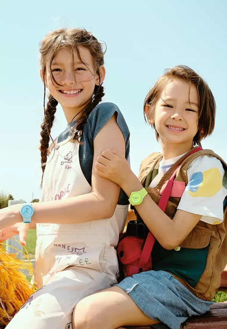 Pop Series Women Analog Watch LQ-24B-2B Blue Resin Strap