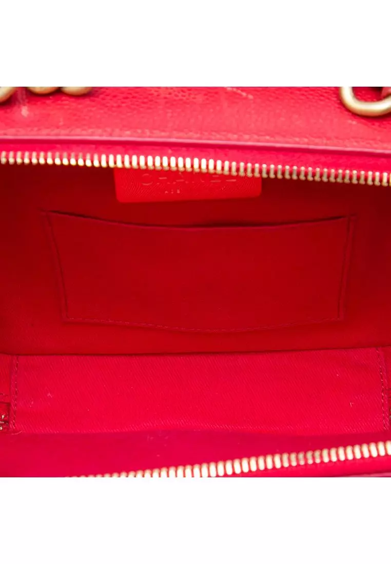 Pre-Loved Chanel Small Cc Quilted Caviar Top Handle Camera Bag
