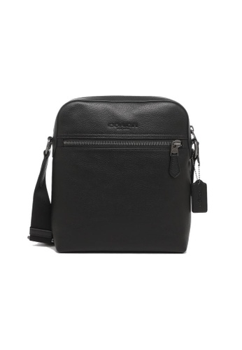 Buy Coach Coach Houston Flight Bag Leather Black Online Zalora