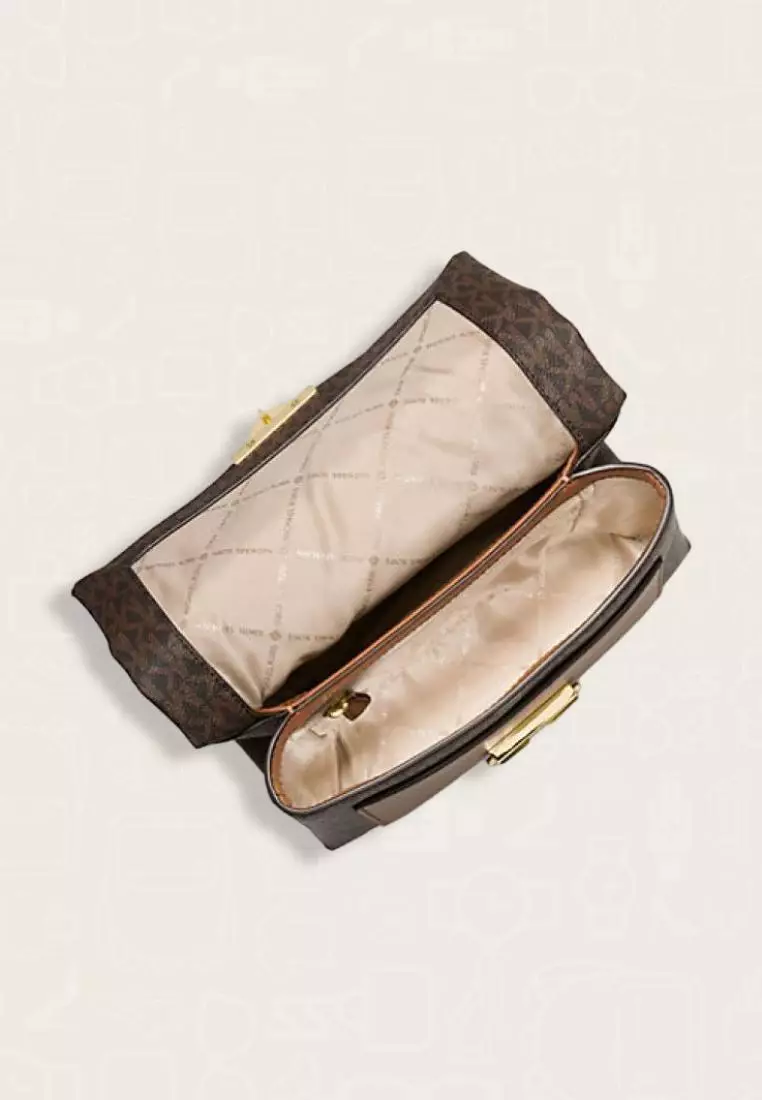 Michael Kors Cece Medium Logo Shoulder Bag Brown