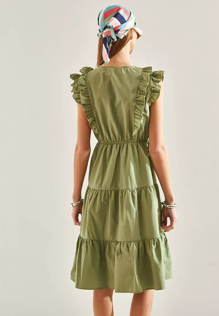 Frilly Buttoned Dress