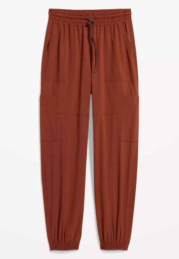 Extra High-Waisted StretchTech Per Formance Cargo Jogger Pants For Women