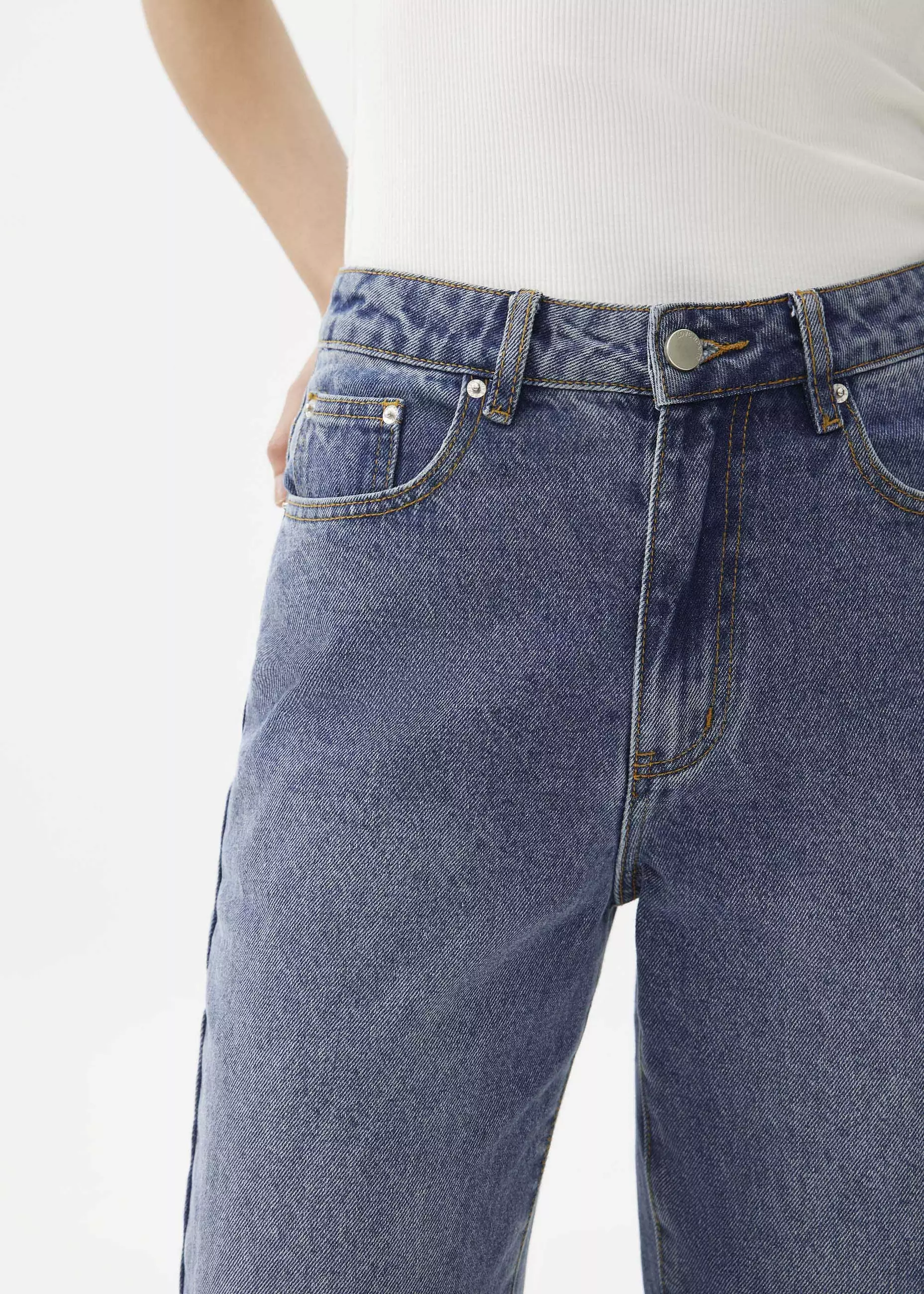 Womens Jeans Topshop Croc Jeans Topshop Croc Embossed Faux Leather - Main Image