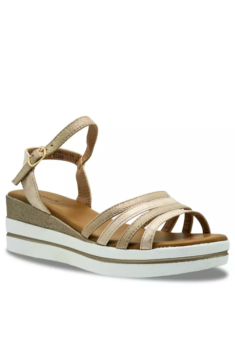 Sling Back Solid Tone Casual Heels