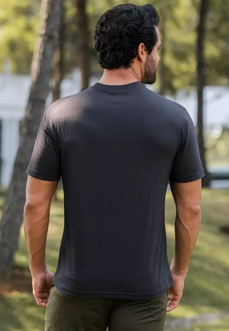 Fitwear - Koas Pria TOMMY PREMIUM COTTON SHORTSLEEVE - GRAY 24S